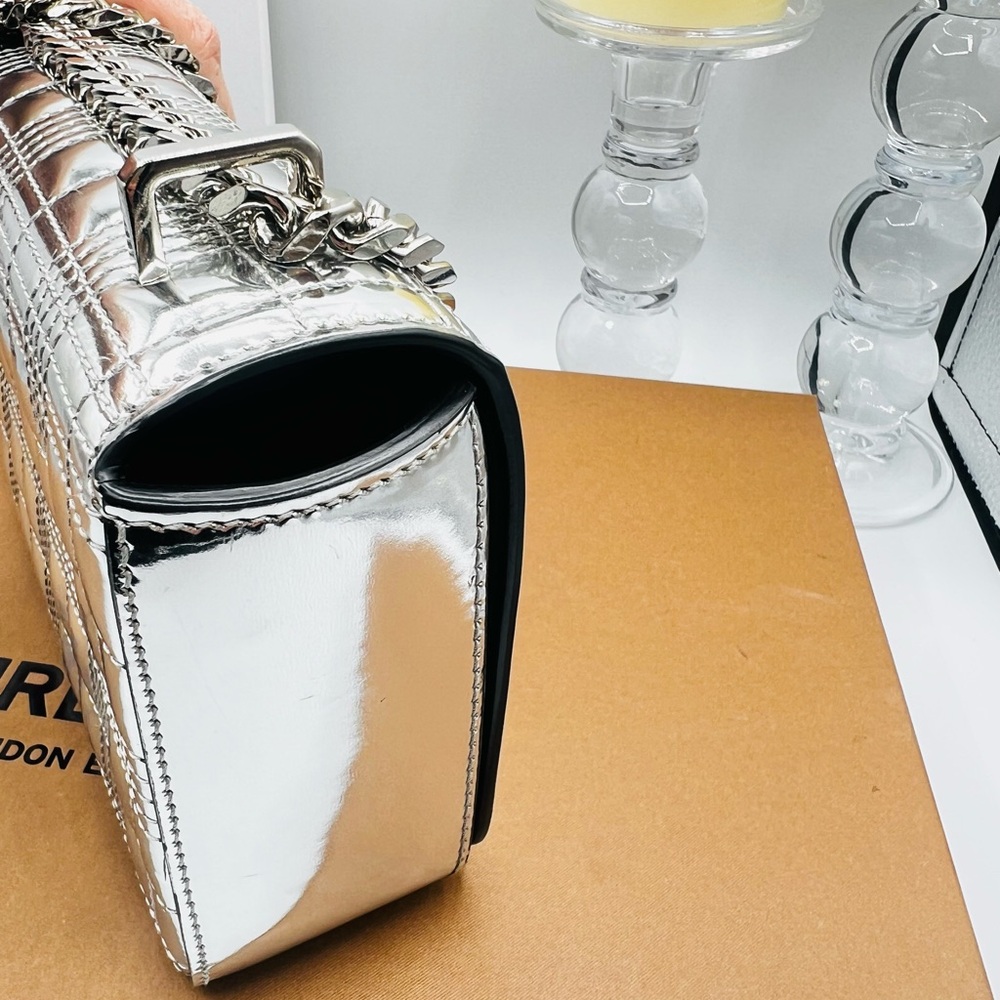 Burberry Lola Metallic Silver Bag - EUC - Picture 6 of 14